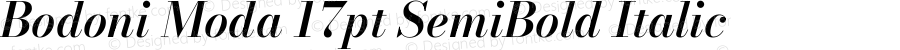 Bodoni Moda 17pt SemiBold Italic