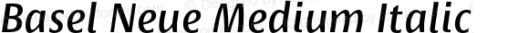 Basel Neue Medium Italic