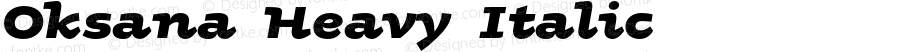 OksanaHeavy-Italic