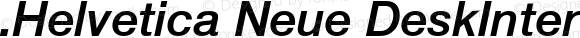 .Helvetica Neue DeskInterface Medium Italic P4