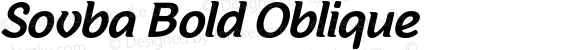 Sovba Bold Oblique