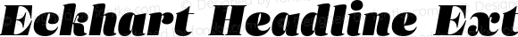 Eckhart Headline Extra Black Italic