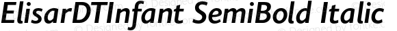 ElisarDTInfant SemiBold Italic
