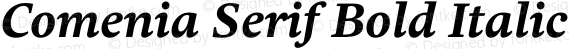 Comenia Serif Bold Italic