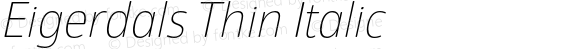 Eigerdals Thin Italic