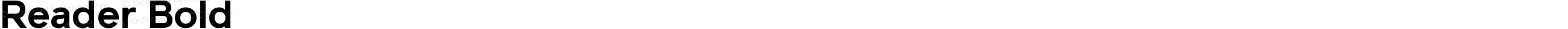 Reader Bold