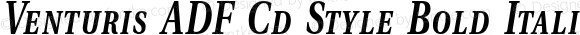 Venturis ADF Cd Style Bold Italic 1.005;FFEdit