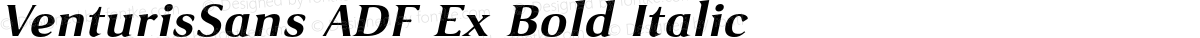 VenturisSans ADF Ex Bold Italic
