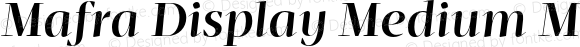 Mafra Display Medium Medium Italic