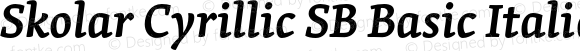 Skolar Cyrillic SB Basic Italic