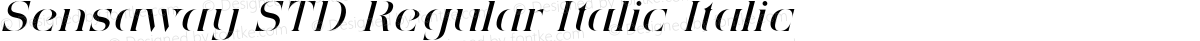 Sensaway STD Regular Italic Italic