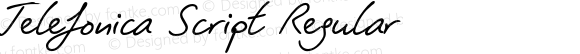 Telefonica Script Regular