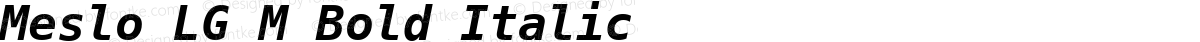 Meslo LG M Bold Italic