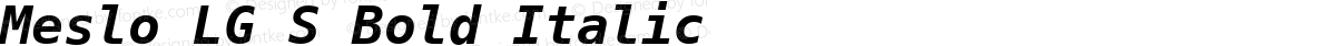 Meslo LG S Bold Italic