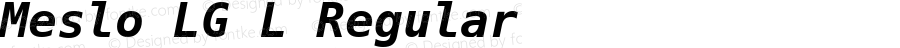 Meslo LG L Bold Italic