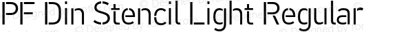 PF Din Stencil Light Regular