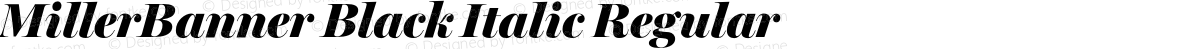 MillerBanner Black Italic Regular