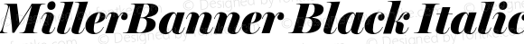 MillerBanner Black Italic Regular