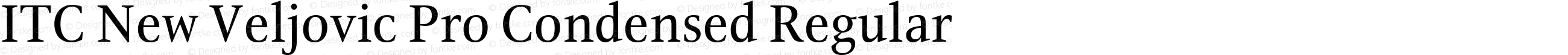 ITC New Veljovic Pro Condensed Regular