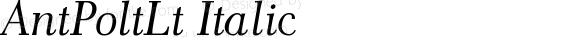 AntPoltLt Italic