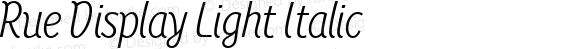 RueDisplay-LightItalic