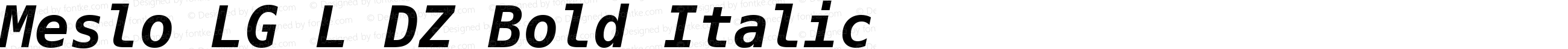 Meslo LG L DZ Bold Italic