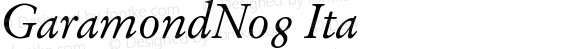 GaramondNo8 Italic