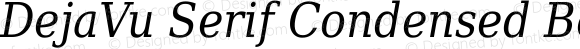 DejaVu Serif Italic Condensed