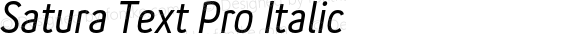 Satura Text Pro Italic
