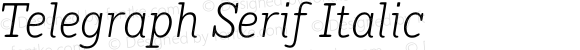 Telegraph Serif Italic