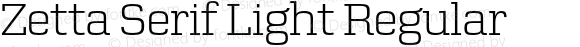 Zetta Serif Light Regular