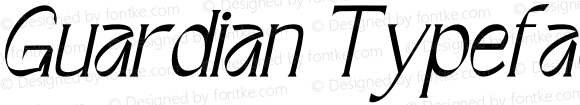 Guardian Typeface italic Italic