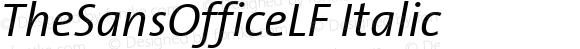 TheSansOfficeLF Italic