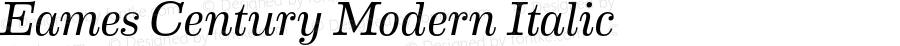 EamesCenturyModern-Italic