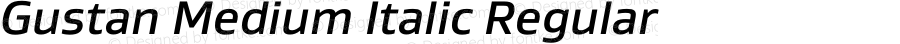 Gustan Medium Italic Regular