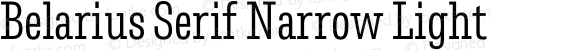 Belarius Serif Narrow Light