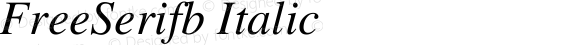 FreeSerifb Italic