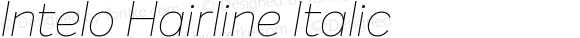 Intelo Hairline Italic