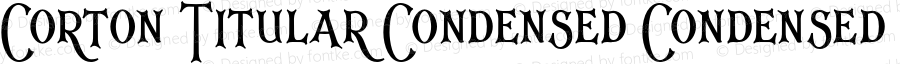 Corton Titular Condensed Condensed Regular Version 1.000 2011 initial release