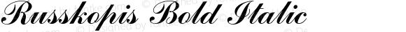 Russkopis Bold Italic