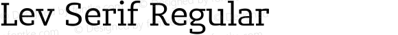 Lev Serif Regular