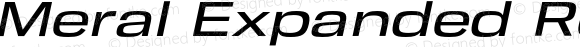 Meral Expanded Regular Italic
