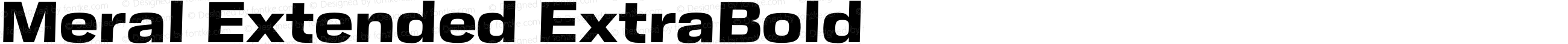Meral Extended ExtraBold