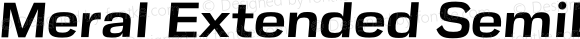 Meral Extended SemiBold Italic