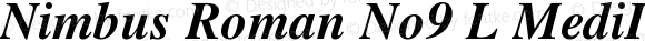 Nimbus Roman No9 L Medium Italic