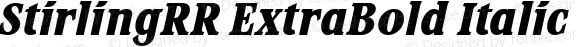 StirlingRR ExtraBold Italic