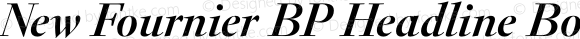 New Fournier BP Headline Bold Italic