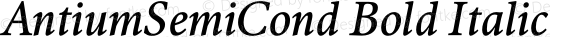 AntiumSemiCond Bold Italic
