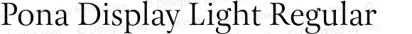 Pona Display Light Regular