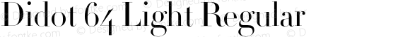 Didot 64 Light Regular